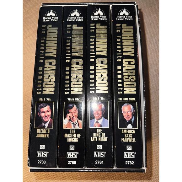 Johnny Carson: His Favorite Moments From the Tonight Show - Set 4 VHS Tapes - Picture 5 of 10